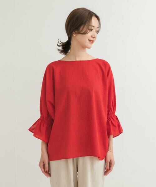 URBAN RESEARCH DOORS / アーバンリサーチ ドアーズ シャツ・ブラウス | 『WEB/一部店舗限定サイズ』『UR TECH 高機能リネン』キャンディースリーブブラウス | 詳細11