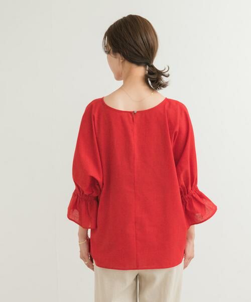 URBAN RESEARCH DOORS / アーバンリサーチ ドアーズ シャツ・ブラウス | 『WEB/一部店舗限定サイズ』『UR TECH 高機能リネン』キャンディースリーブブラウス | 詳細13