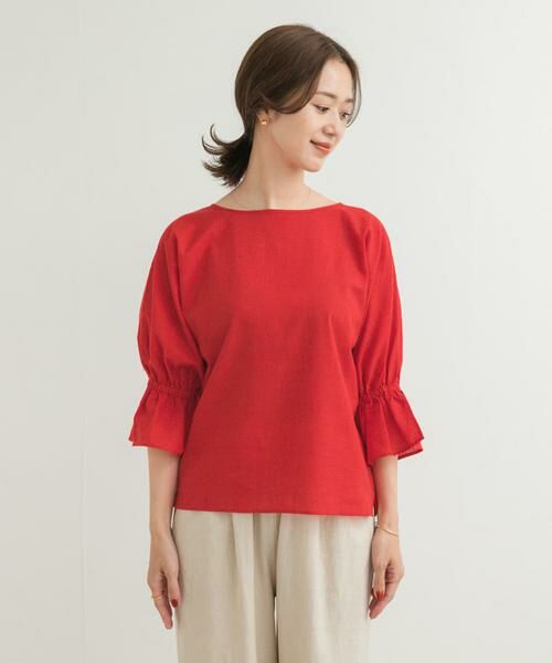 URBAN RESEARCH DOORS / アーバンリサーチ ドアーズ シャツ・ブラウス | 『WEB/一部店舗限定サイズ』『UR TECH 高機能リネン』キャンディースリーブブラウス | 詳細8