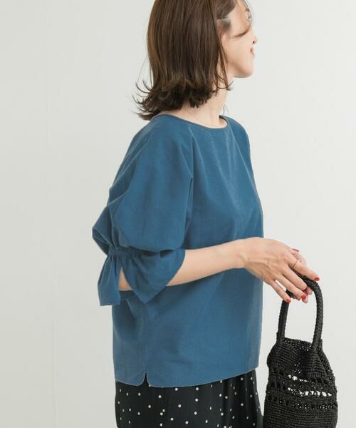 URBAN RESEARCH DOORS / アーバンリサーチ ドアーズ シャツ・ブラウス | 『WEB/一部店舗限定サイズ』『UR TECH 高機能リネン』キャンディースリーブブラウス | 詳細19