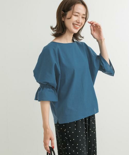 URBAN RESEARCH DOORS / アーバンリサーチ ドアーズ シャツ・ブラウス | 『WEB/一部店舗限定サイズ』『UR TECH 高機能リネン』キャンディースリーブブラウス | 詳細20