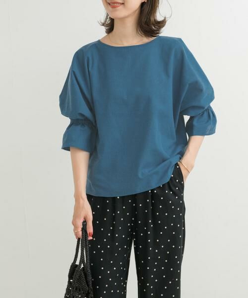 URBAN RESEARCH DOORS / アーバンリサーチ ドアーズ シャツ・ブラウス | 『WEB/一部店舗限定サイズ』『UR TECH 高機能リネン』キャンディースリーブブラウス | 詳細21