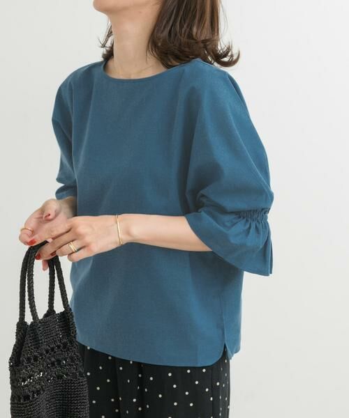 URBAN RESEARCH DOORS / アーバンリサーチ ドアーズ シャツ・ブラウス | 『WEB/一部店舗限定サイズ』『UR TECH 高機能リネン』キャンディースリーブブラウス | 詳細22