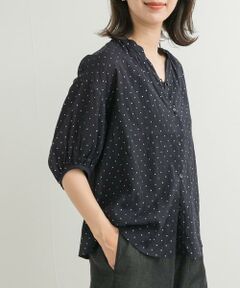 URBAN RESEARCH DOORS / アーバンリサーチ ドアーズ シャツ・ブラウス | グリッタードットギャザーブラウス