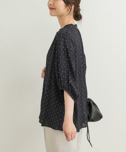 URBAN RESEARCH DOORS / アーバンリサーチ ドアーズ シャツ・ブラウス | グリッタードットギャザーブラウス | 詳細11