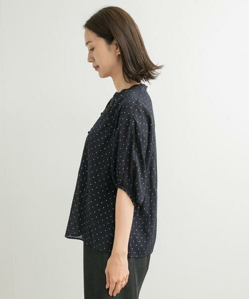 URBAN RESEARCH DOORS / アーバンリサーチ ドアーズ シャツ・ブラウス | グリッタードットギャザーブラウス | 詳細13