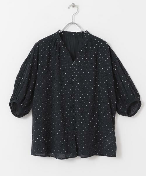 URBAN RESEARCH DOORS / アーバンリサーチ ドアーズ シャツ・ブラウス | グリッタードットギャザーブラウス | 詳細14