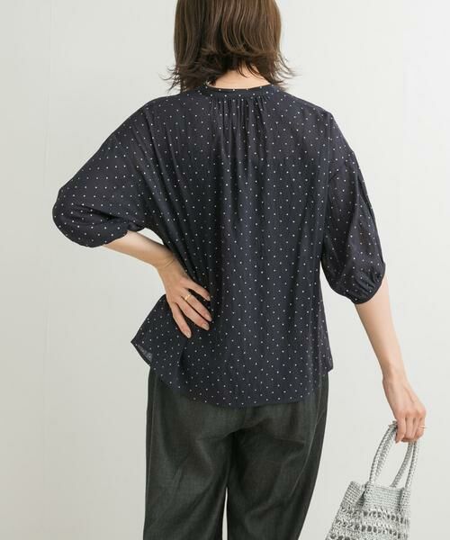 URBAN RESEARCH DOORS / アーバンリサーチ ドアーズ シャツ・ブラウス | グリッタードットギャザーブラウス | 詳細2