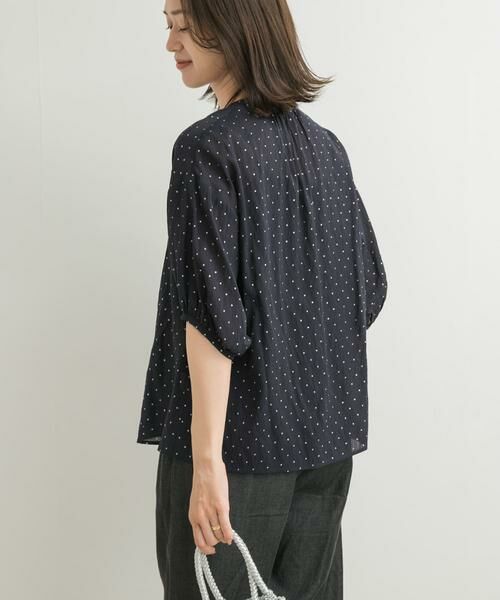 URBAN RESEARCH DOORS / アーバンリサーチ ドアーズ シャツ・ブラウス | グリッタードットギャザーブラウス | 詳細3