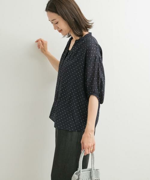 URBAN RESEARCH DOORS / アーバンリサーチ ドアーズ シャツ・ブラウス | グリッタードットギャザーブラウス | 詳細6