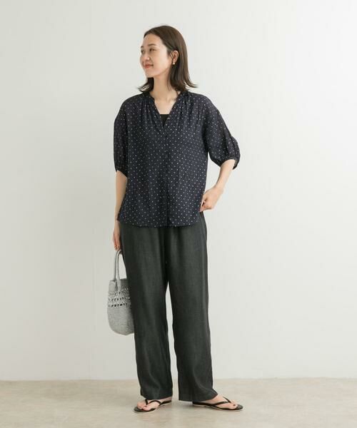 URBAN RESEARCH DOORS / アーバンリサーチ ドアーズ シャツ・ブラウス | グリッタードットギャザーブラウス | 詳細7