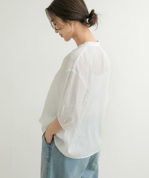 URBAN RESEARCH DOORS / アーバンリサーチ ドアーズ シャツ・ブラウス | グリッタードットギャザーブラウス | 詳細21