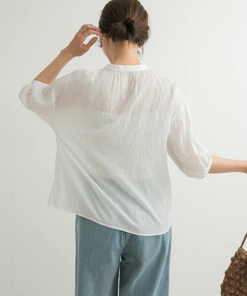 URBAN RESEARCH DOORS / アーバンリサーチ ドアーズ シャツ・ブラウス | グリッタードットギャザーブラウス | 詳細22