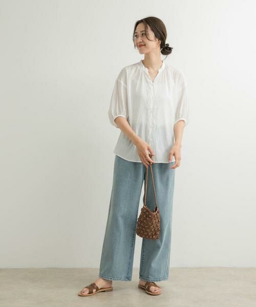 URBAN RESEARCH DOORS / アーバンリサーチ ドアーズ シャツ・ブラウス | グリッタードットギャザーブラウス | 詳細26