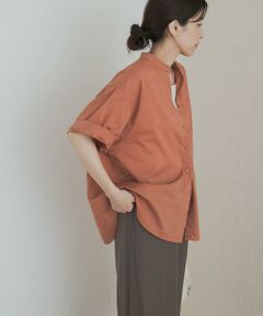 URBAN RESEARCH DOORS / アーバンリサーチ ドアーズ シャツ・ブラウス | 製品染めロールスリーブブラウス