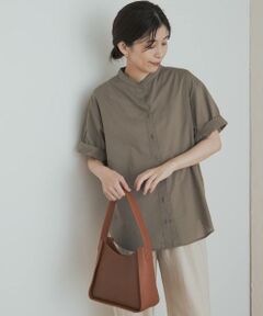 URBAN RESEARCH DOORS / アーバンリサーチ ドアーズ シャツ・ブラウス | 製品染めロールスリーブブラウス