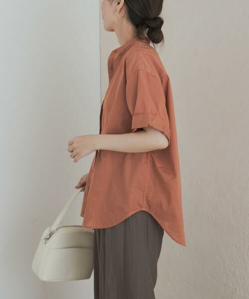 URBAN RESEARCH DOORS / アーバンリサーチ ドアーズ シャツ・ブラウス | 製品染めロールスリーブブラウス | 詳細5