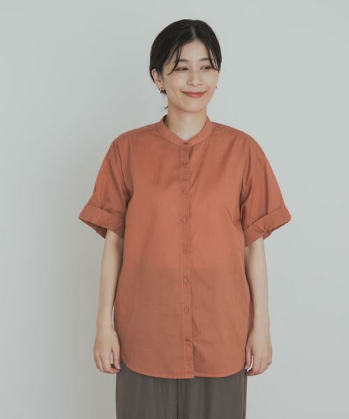 URBAN RESEARCH DOORS / アーバンリサーチ ドアーズ シャツ・ブラウス | 製品染めロールスリーブブラウス | 詳細8