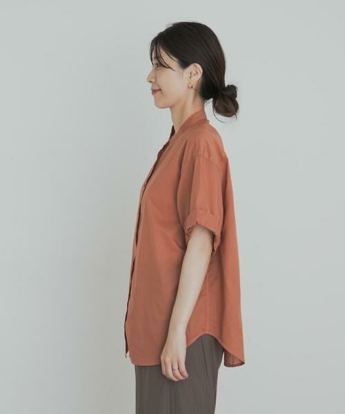 URBAN RESEARCH DOORS / アーバンリサーチ ドアーズ シャツ・ブラウス | 製品染めロールスリーブブラウス | 詳細9