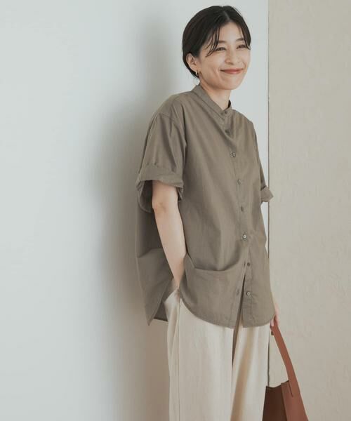 URBAN RESEARCH DOORS / アーバンリサーチ ドアーズ シャツ・ブラウス | 製品染めロールスリーブブラウス | 詳細18