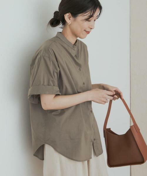 URBAN RESEARCH DOORS / アーバンリサーチ ドアーズ シャツ・ブラウス | 製品染めロールスリーブブラウス | 詳細20