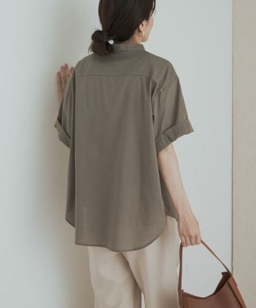 URBAN RESEARCH DOORS / アーバンリサーチ ドアーズ シャツ・ブラウス | 製品染めロールスリーブブラウス | 詳細21