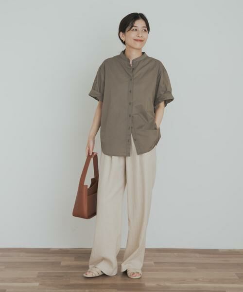 URBAN RESEARCH DOORS / アーバンリサーチ ドアーズ シャツ・ブラウス | 製品染めロールスリーブブラウス | 詳細22