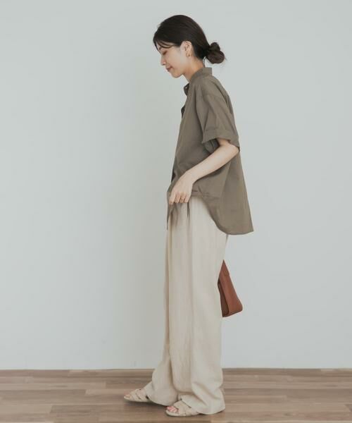 URBAN RESEARCH DOORS / アーバンリサーチ ドアーズ シャツ・ブラウス | 製品染めロールスリーブブラウス | 詳細23