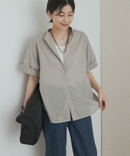 URBAN RESEARCH DOORS / アーバンリサーチ ドアーズ シャツ・ブラウス | 製品染めロールスリーブブラウス | 詳細26