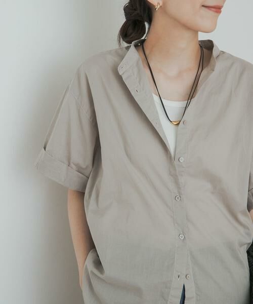 URBAN RESEARCH DOORS / アーバンリサーチ ドアーズ シャツ・ブラウス | 製品染めロールスリーブブラウス | 詳細30