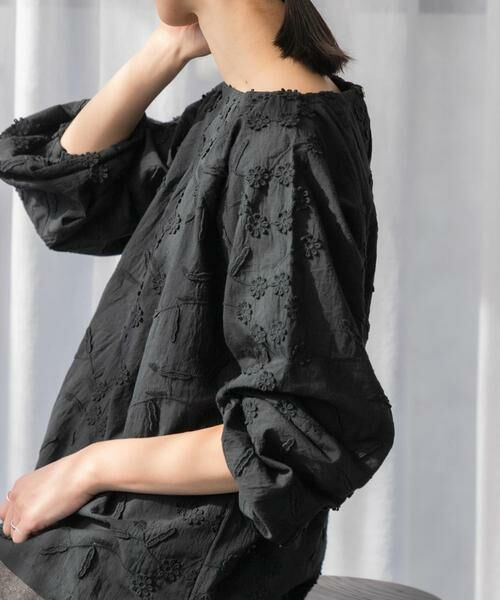 URBAN RESEARCH DOORS / アーバンリサーチ ドアーズ シャツ・ブラウス | 立体刺繍ブラウス | 詳細14