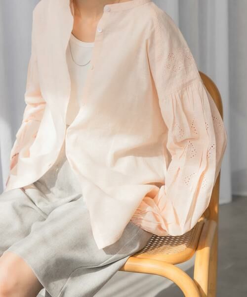 URBAN RESEARCH DOORS / アーバンリサーチ ドアーズ シャツ・ブラウス | 刺繍ボリュームスリーブブラウス | 詳細12
