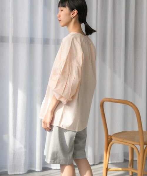 URBAN RESEARCH DOORS / アーバンリサーチ ドアーズ シャツ・ブラウス | 刺繍ボリュームスリーブブラウス | 詳細6