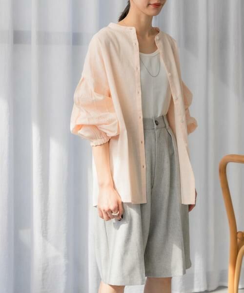 URBAN RESEARCH DOORS / アーバンリサーチ ドアーズ シャツ・ブラウス | 刺繍ボリュームスリーブブラウス | 詳細9