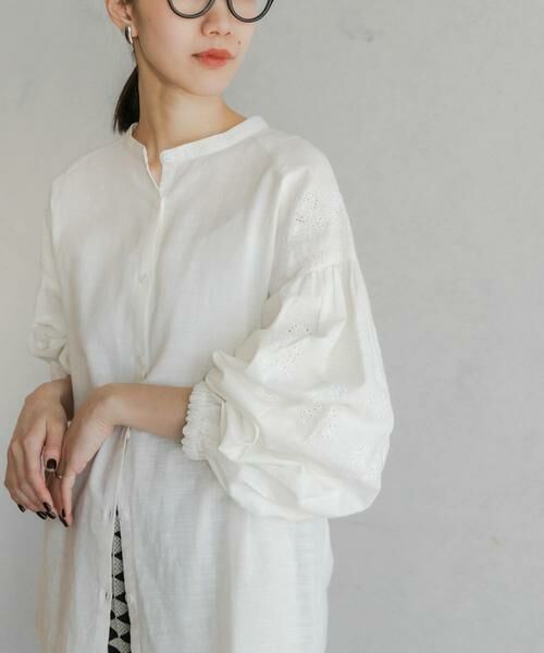 URBAN RESEARCH DOORS / アーバンリサーチ ドアーズ シャツ・ブラウス | 刺繍ボリュームスリーブブラウス | 詳細20