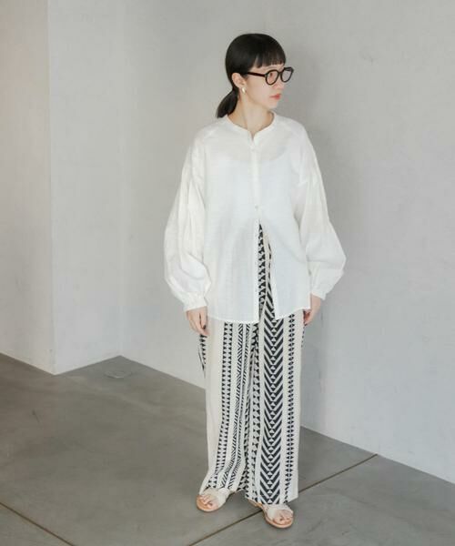 URBAN RESEARCH DOORS / アーバンリサーチ ドアーズ シャツ・ブラウス | 刺繍ボリュームスリーブブラウス | 詳細29