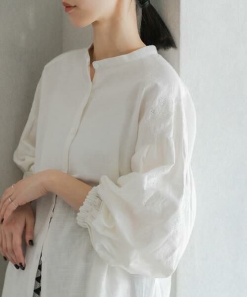 URBAN RESEARCH DOORS / アーバンリサーチ ドアーズ シャツ・ブラウス | 刺繍ボリュームスリーブブラウス | 詳細21