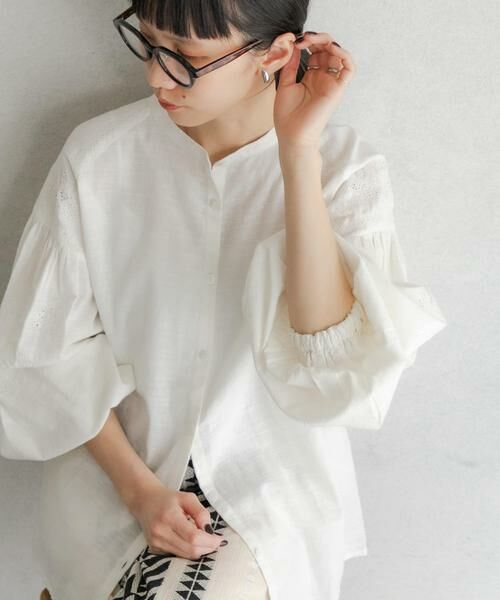 URBAN RESEARCH DOORS / アーバンリサーチ ドアーズ シャツ・ブラウス | 刺繍ボリュームスリーブブラウス | 詳細26