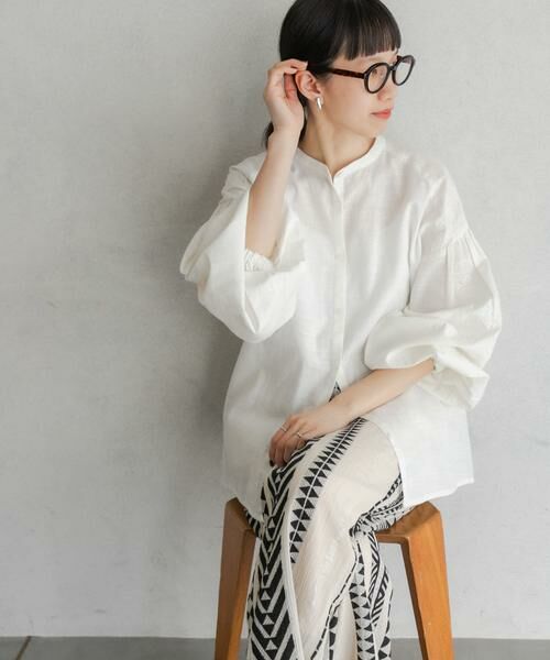 URBAN RESEARCH DOORS / アーバンリサーチ ドアーズ シャツ・ブラウス | 刺繍ボリュームスリーブブラウス | 詳細27