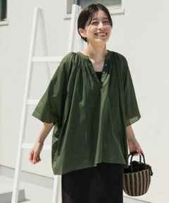 URBAN RESEARCH DOORS / アーバンリサーチ ドアーズ シャツ・ブラウス | コットンボイルロールアップスリーブブラウス