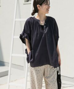 URBAN RESEARCH DOORS / アーバンリサーチ ドアーズ シャツ・ブラウス | コットンボイルロールアップスリーブブラウス