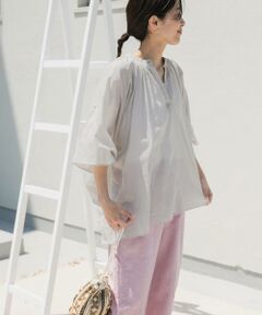 URBAN RESEARCH DOORS / アーバンリサーチ ドアーズ シャツ・ブラウス | コットンボイルロールアップスリーブブラウス