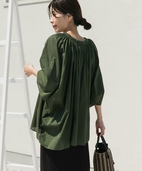 URBAN RESEARCH DOORS / アーバンリサーチ ドアーズ シャツ・ブラウス | コットンボイルロールアップスリーブブラウス | 詳細3