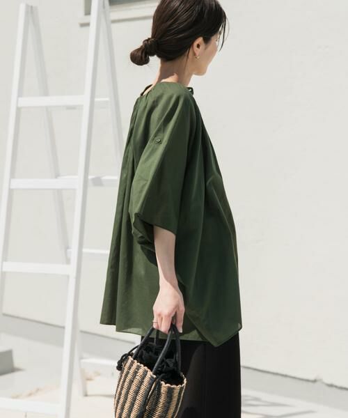 URBAN RESEARCH DOORS / アーバンリサーチ ドアーズ シャツ・ブラウス | コットンボイルロールアップスリーブブラウス | 詳細5