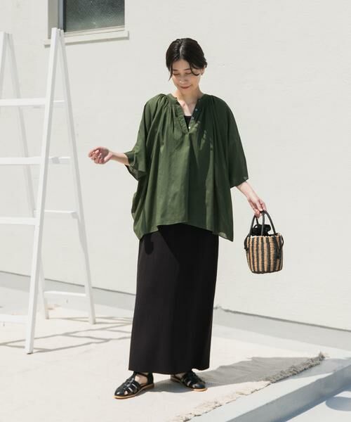 URBAN RESEARCH DOORS / アーバンリサーチ ドアーズ シャツ・ブラウス | コットンボイルロールアップスリーブブラウス | 詳細7