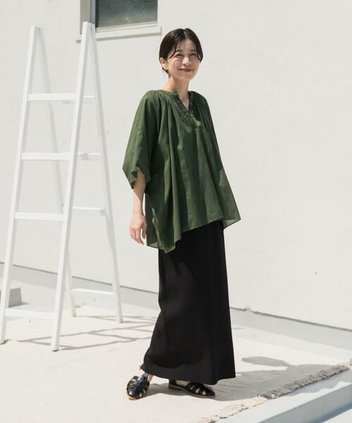URBAN RESEARCH DOORS / アーバンリサーチ ドアーズ シャツ・ブラウス | コットンボイルロールアップスリーブブラウス | 詳細8
