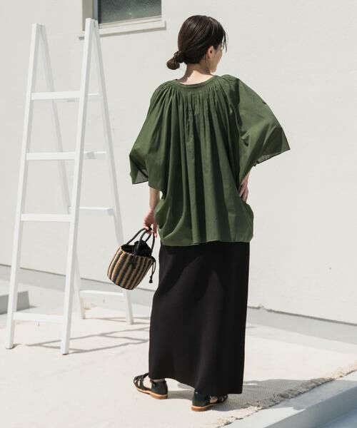 URBAN RESEARCH DOORS / アーバンリサーチ ドアーズ シャツ・ブラウス | コットンボイルロールアップスリーブブラウス | 詳細9