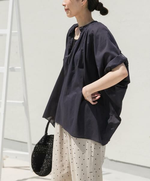 URBAN RESEARCH DOORS / アーバンリサーチ ドアーズ シャツ・ブラウス | コットンボイルロールアップスリーブブラウス | 詳細16