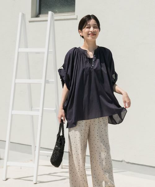 URBAN RESEARCH DOORS / アーバンリサーチ ドアーズ シャツ・ブラウス | コットンボイルロールアップスリーブブラウス | 詳細17