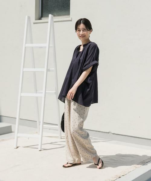 URBAN RESEARCH DOORS / アーバンリサーチ ドアーズ シャツ・ブラウス | コットンボイルロールアップスリーブブラウス | 詳細19